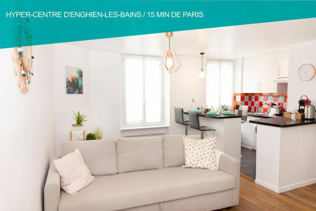 Coeur De Ville Enghien Les Bains - 2 Pieces Lumineux Et Chaleureux - 15 Min De Paris Enghien-les-Bains Exterior foto
